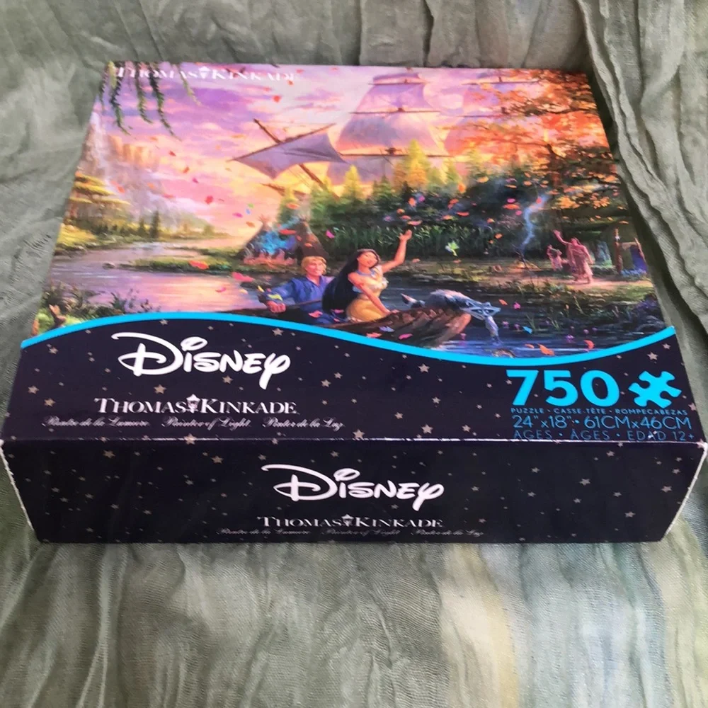 Disney Thomas Kinkade Pocahontas Puzzle 750 Peices NIB